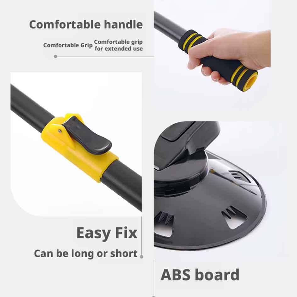 FlexiWash Pro™ Curved Telescopic Microfiber Car Wash Mop