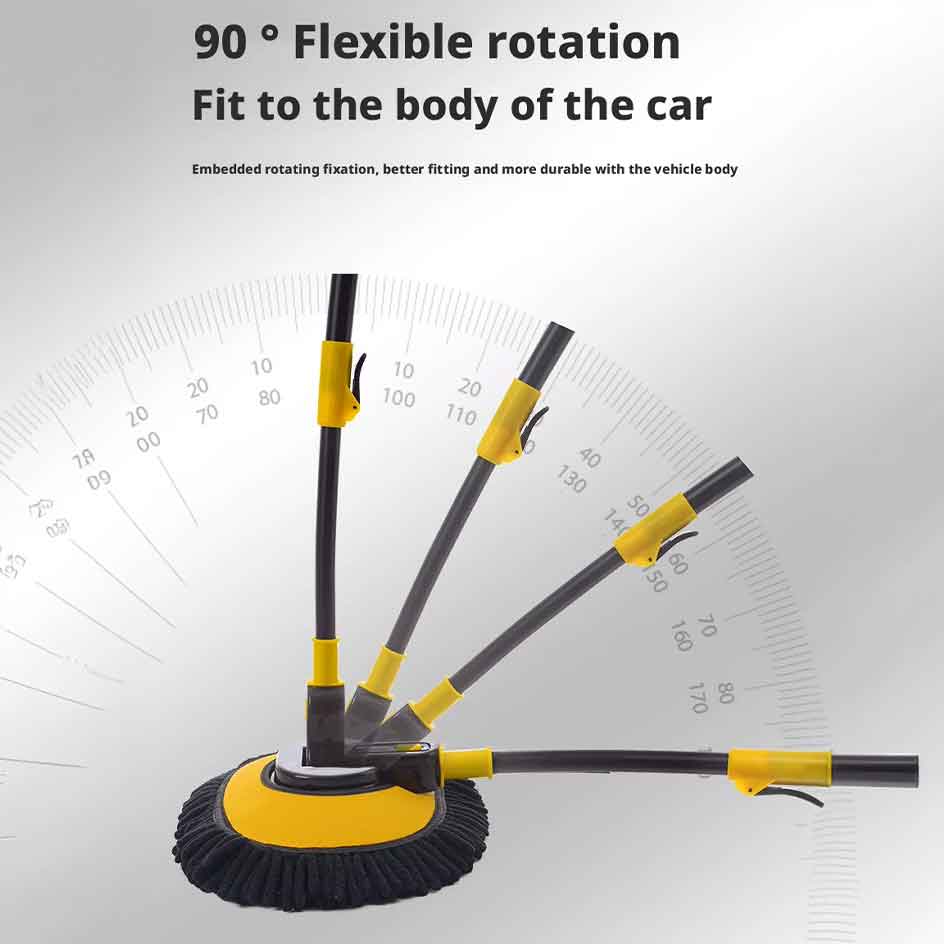 FlexiWash Pro™ Curved Telescopic Microfiber Car Wash Mop