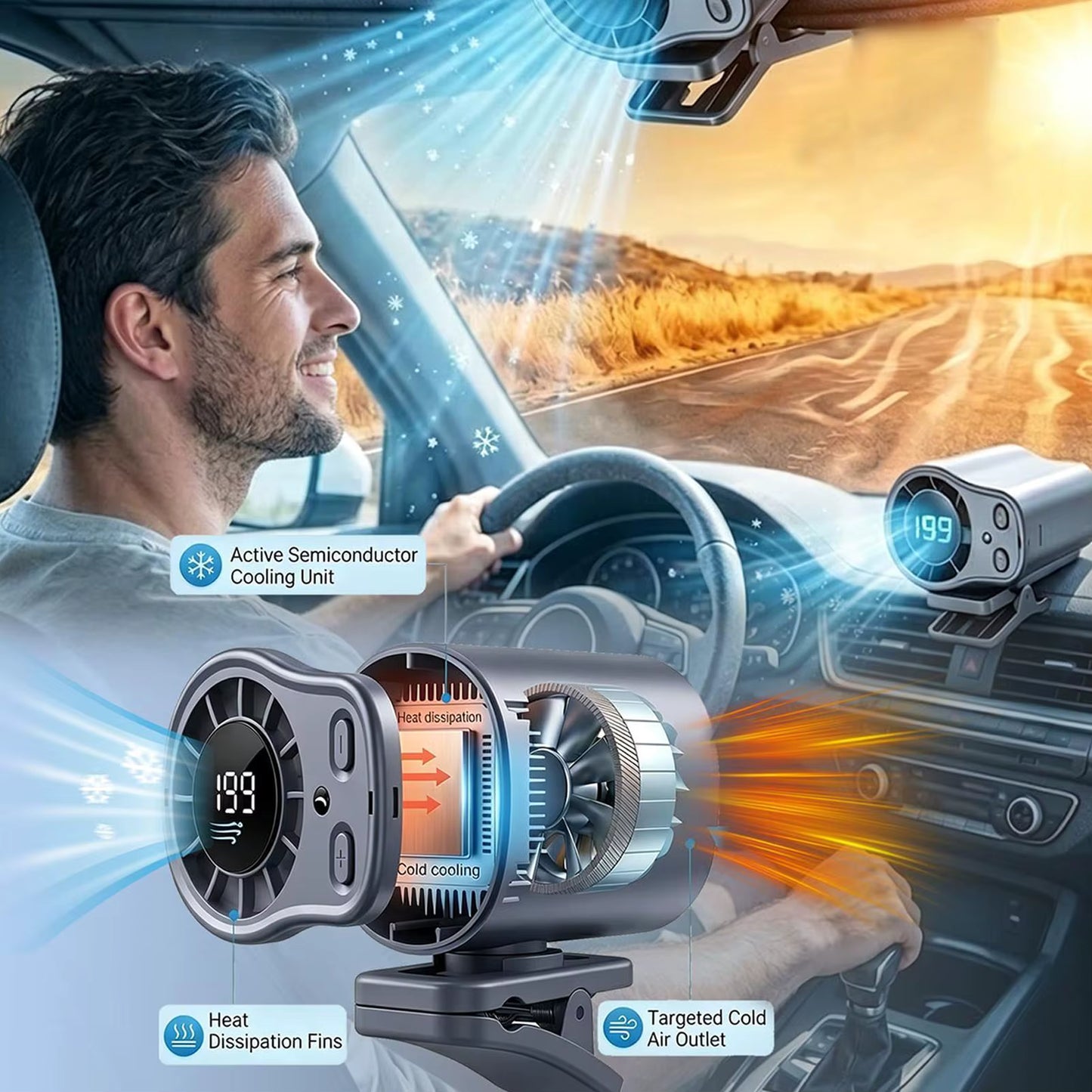 AeroChill™ Digital Turbo Portable Fan