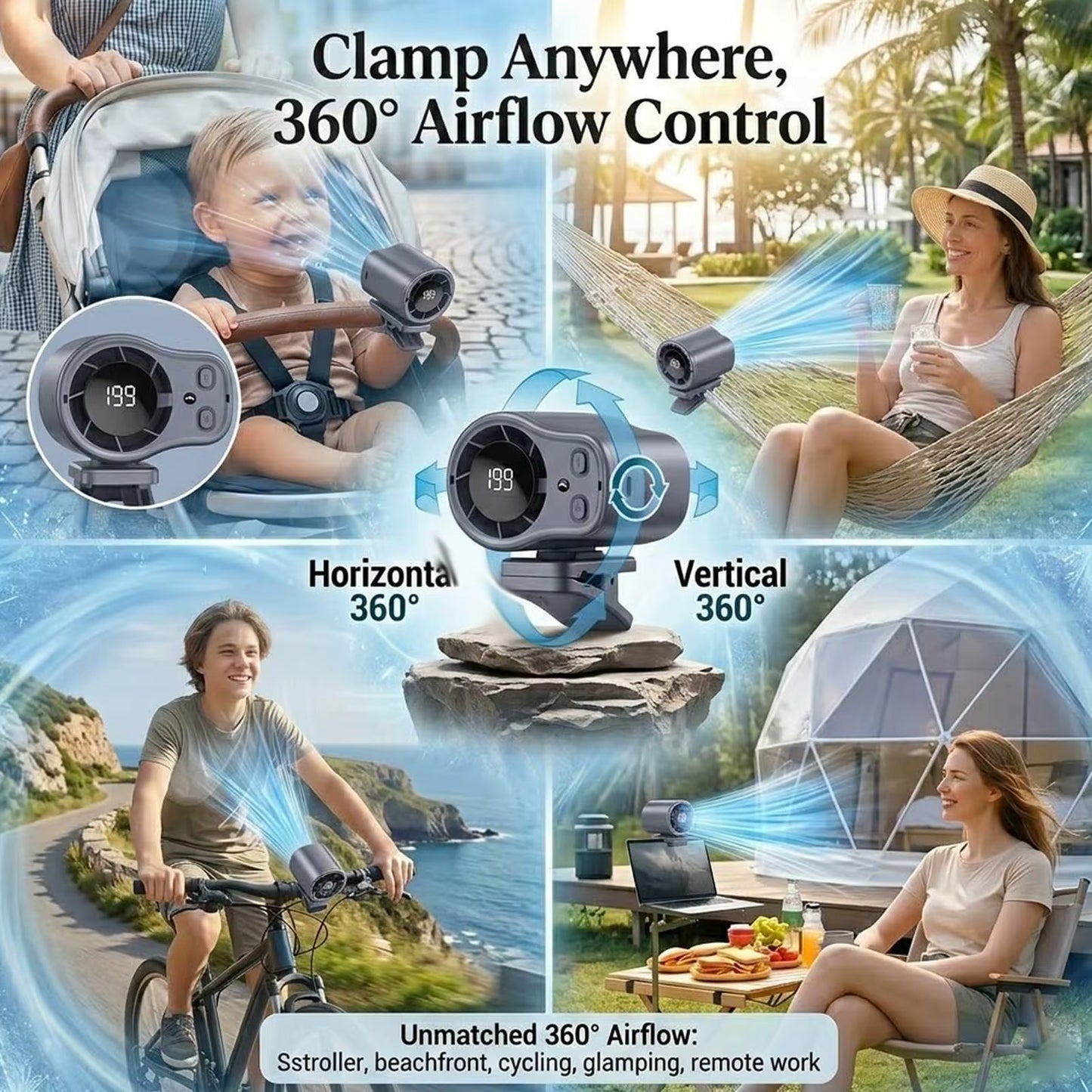 AeroChill™ Digital Turbo Portable Fan